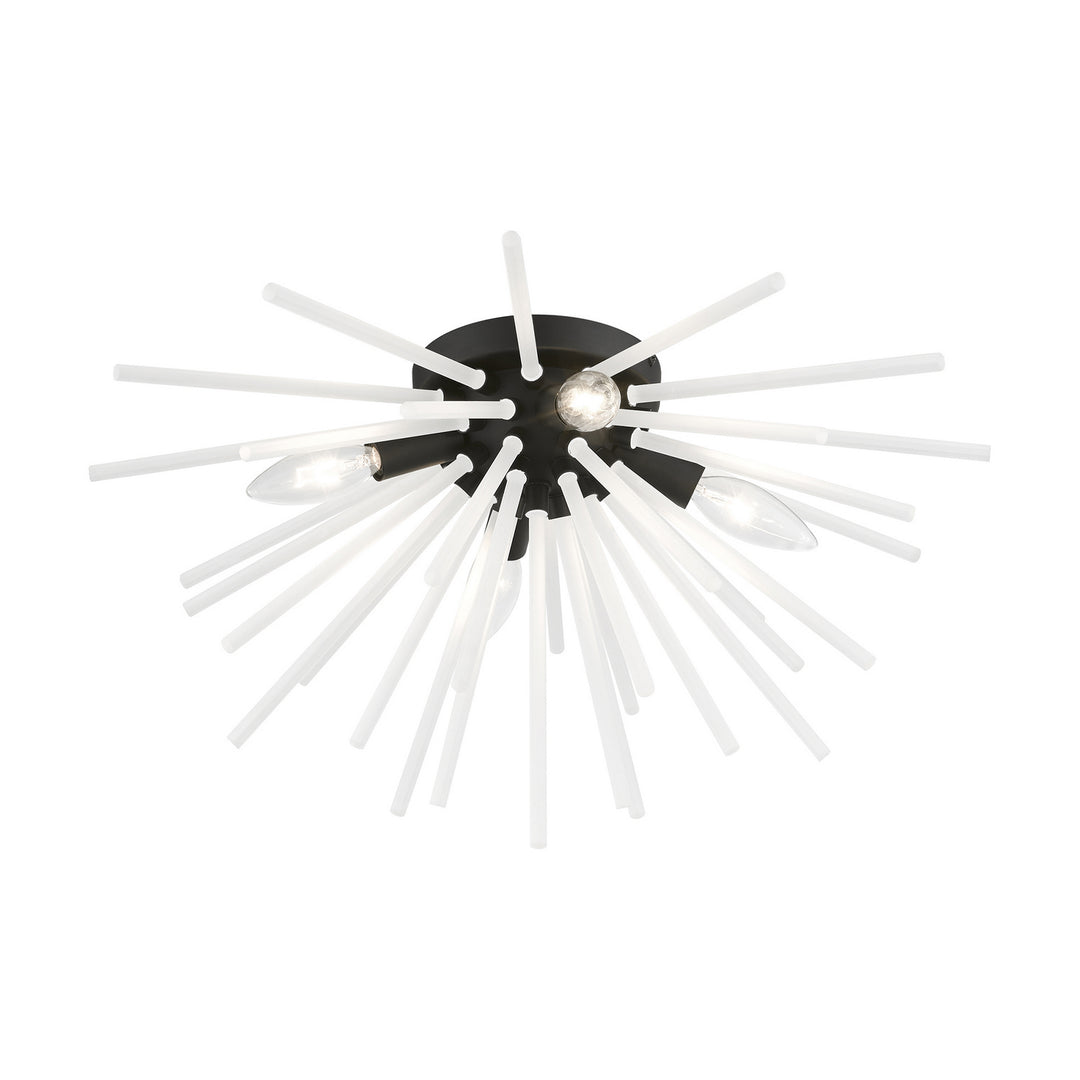 Livex Uptown 48820-04 Ceiling Light - Black