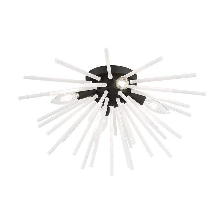 Livex Uptown 48820-04 Ceiling Light - Black