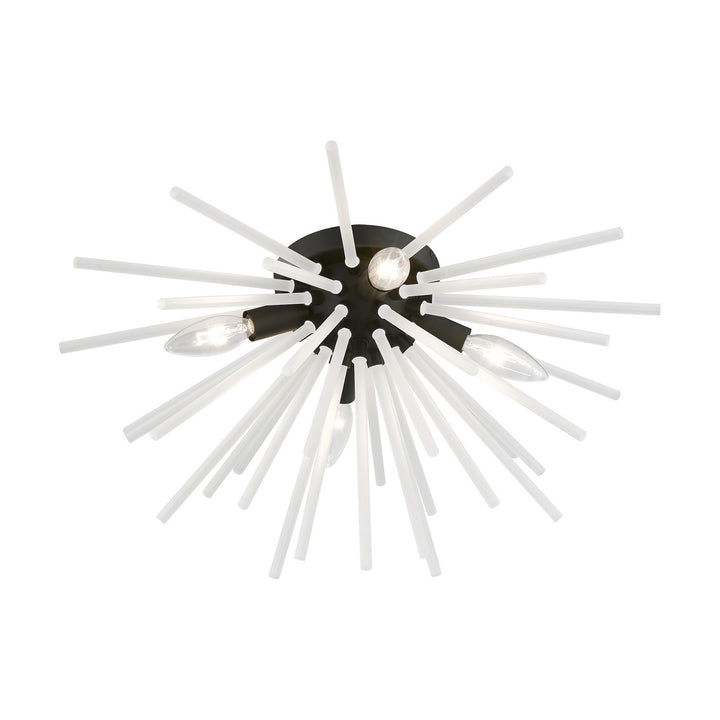 Livex Uptown 48820-04 Ceiling Light - Black