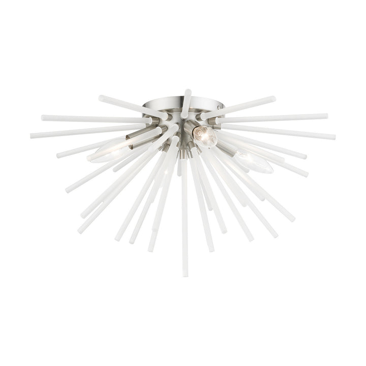 Livex Uptown 48820-91 Ceiling Light - Brushed Nickel