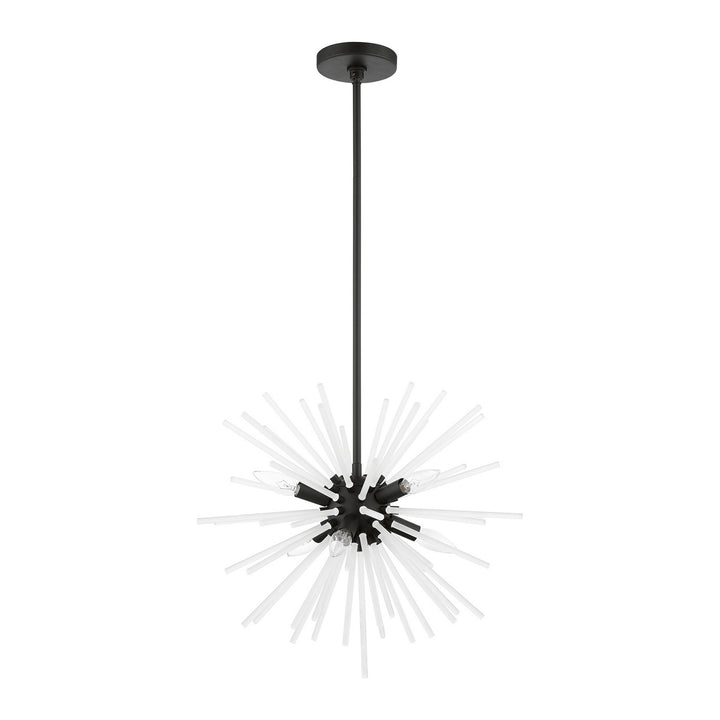 Livex Uptown 48824-04 Chandelier Light - Black
