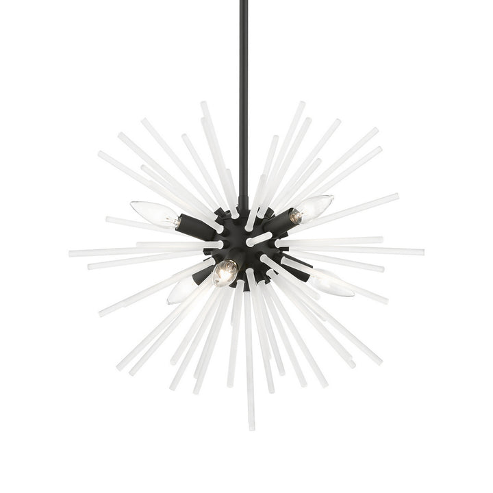 Livex Uptown 48824-04 Chandelier Light - Black