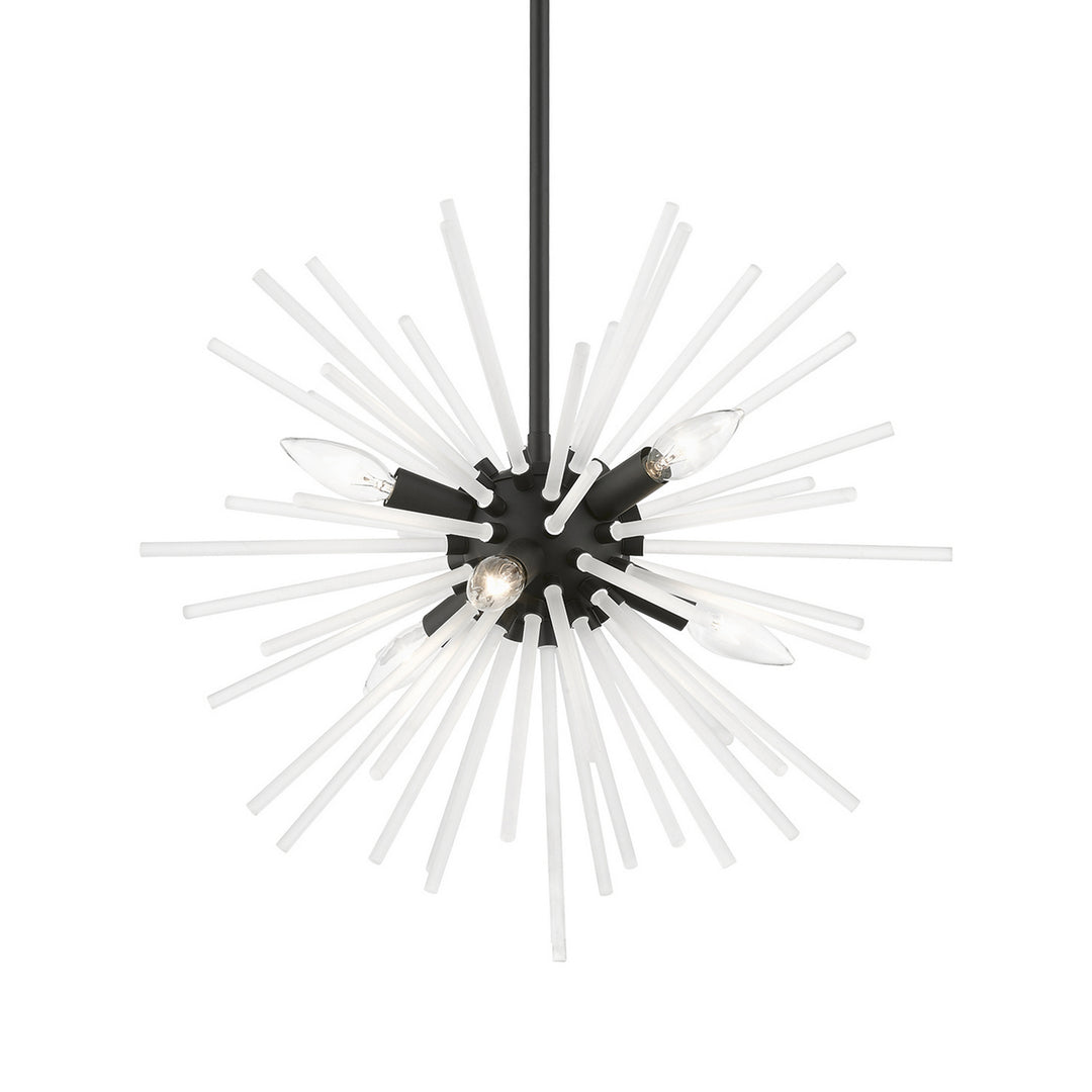 Livex Uptown 48824-04 Chandelier Light - Black