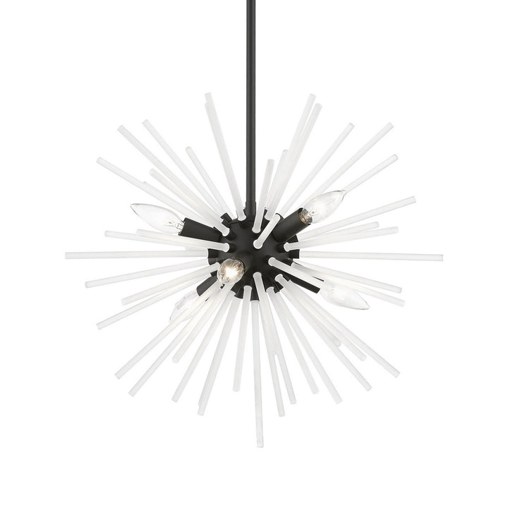 Livex Uptown 48824-04 Chandelier Light - Black
