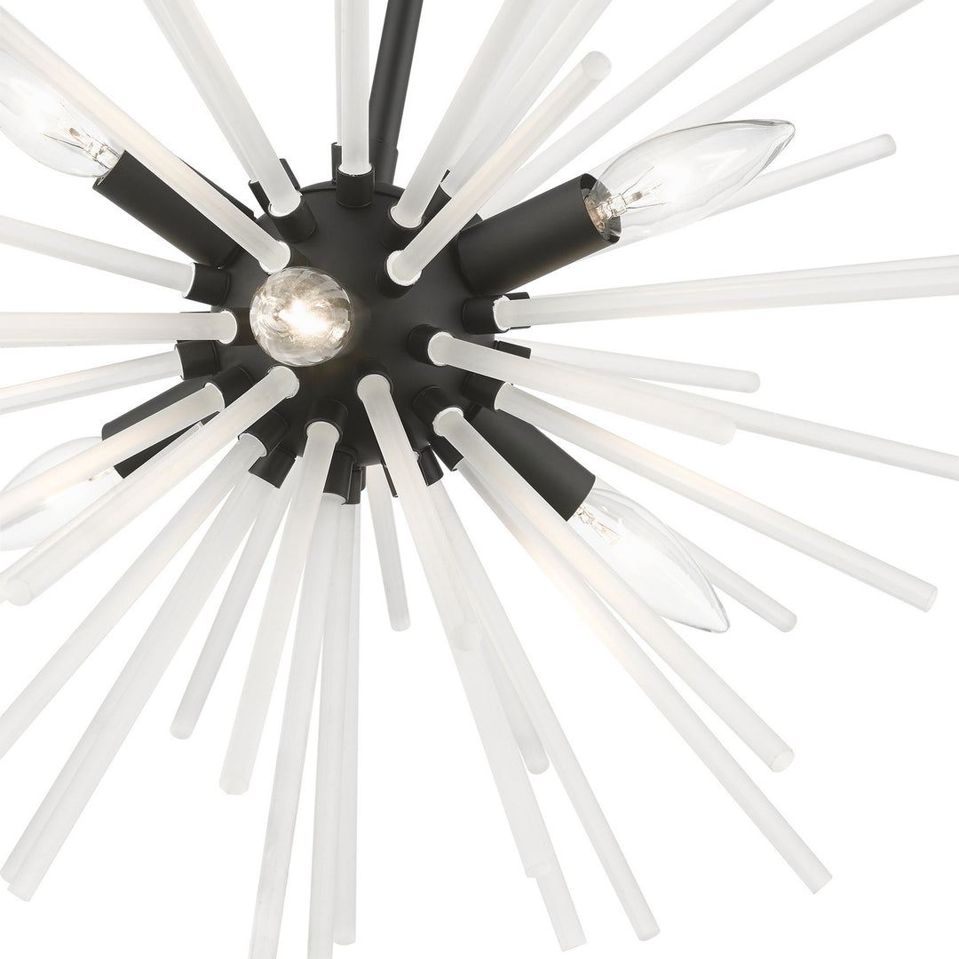 Livex Uptown 48824-04 Chandelier Light - Black