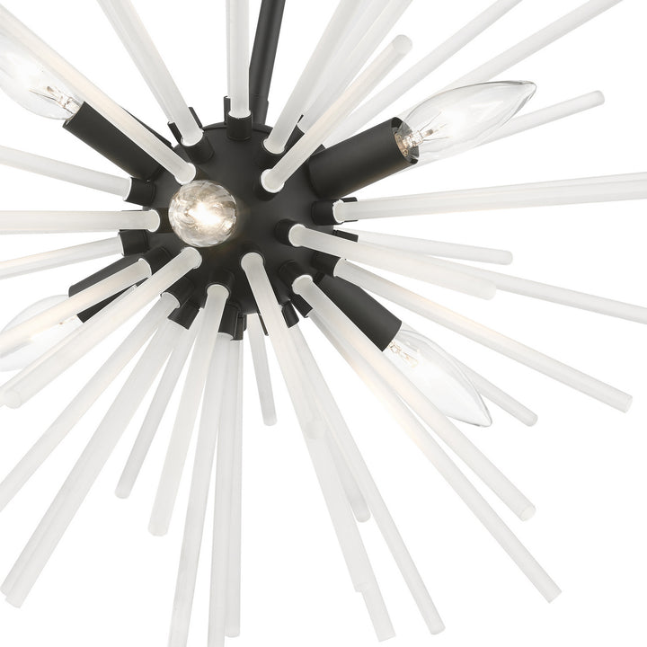 Livex Uptown 48824-04 Chandelier Light - Black