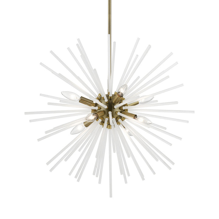 Livex Uptown 48826-01 Chandelier Light - Antique Brass