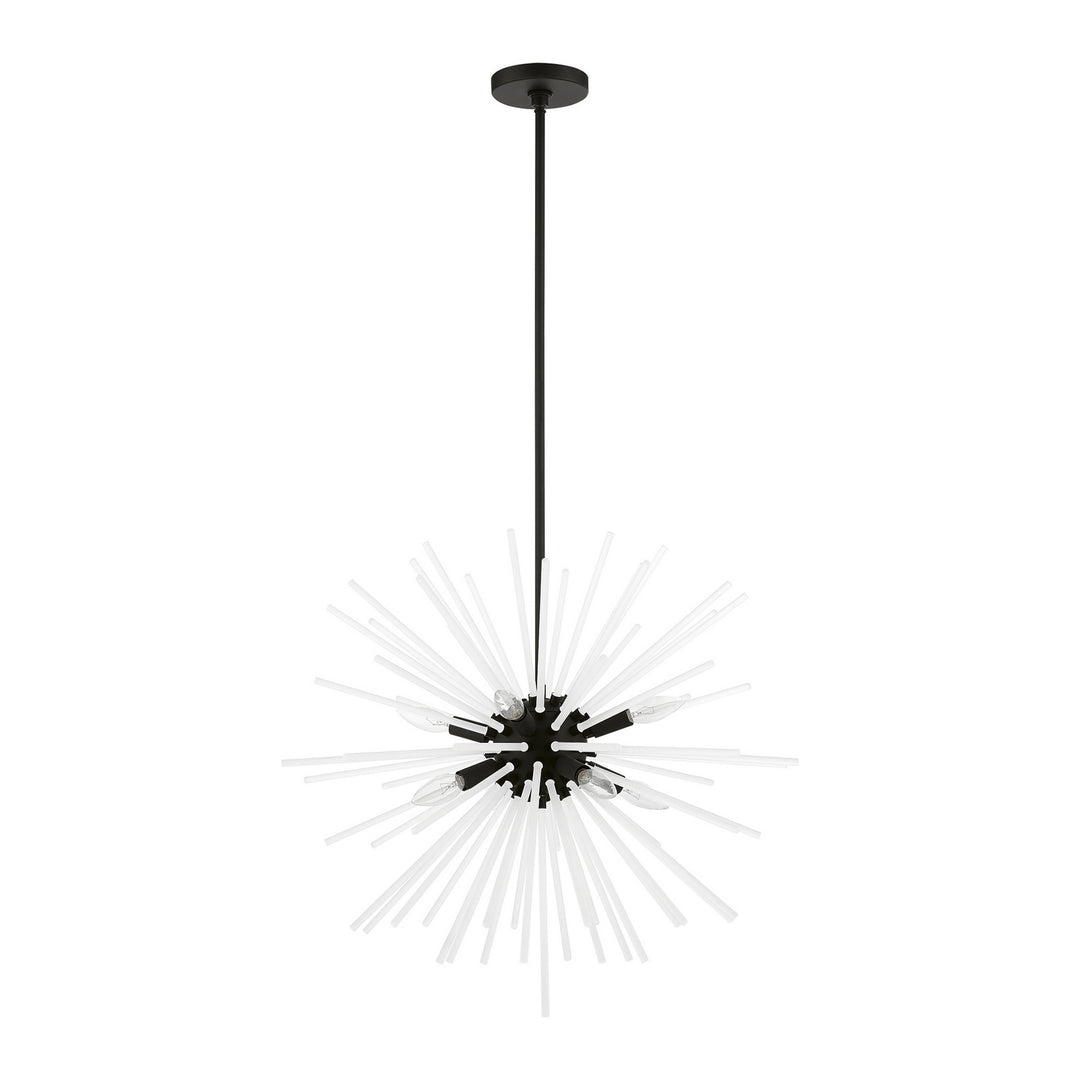 Livex Uptown 48826-04 Chandelier Light - Black