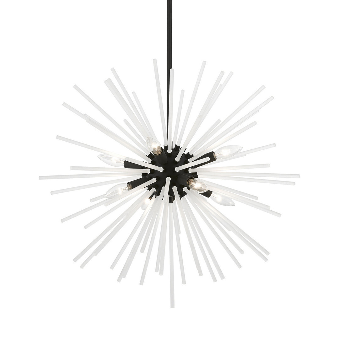 Livex Uptown 48826-04 Chandelier Light - Black