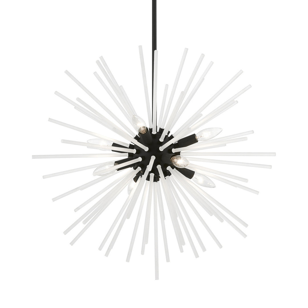 Livex Uptown 48826-04 Chandelier Light - Black