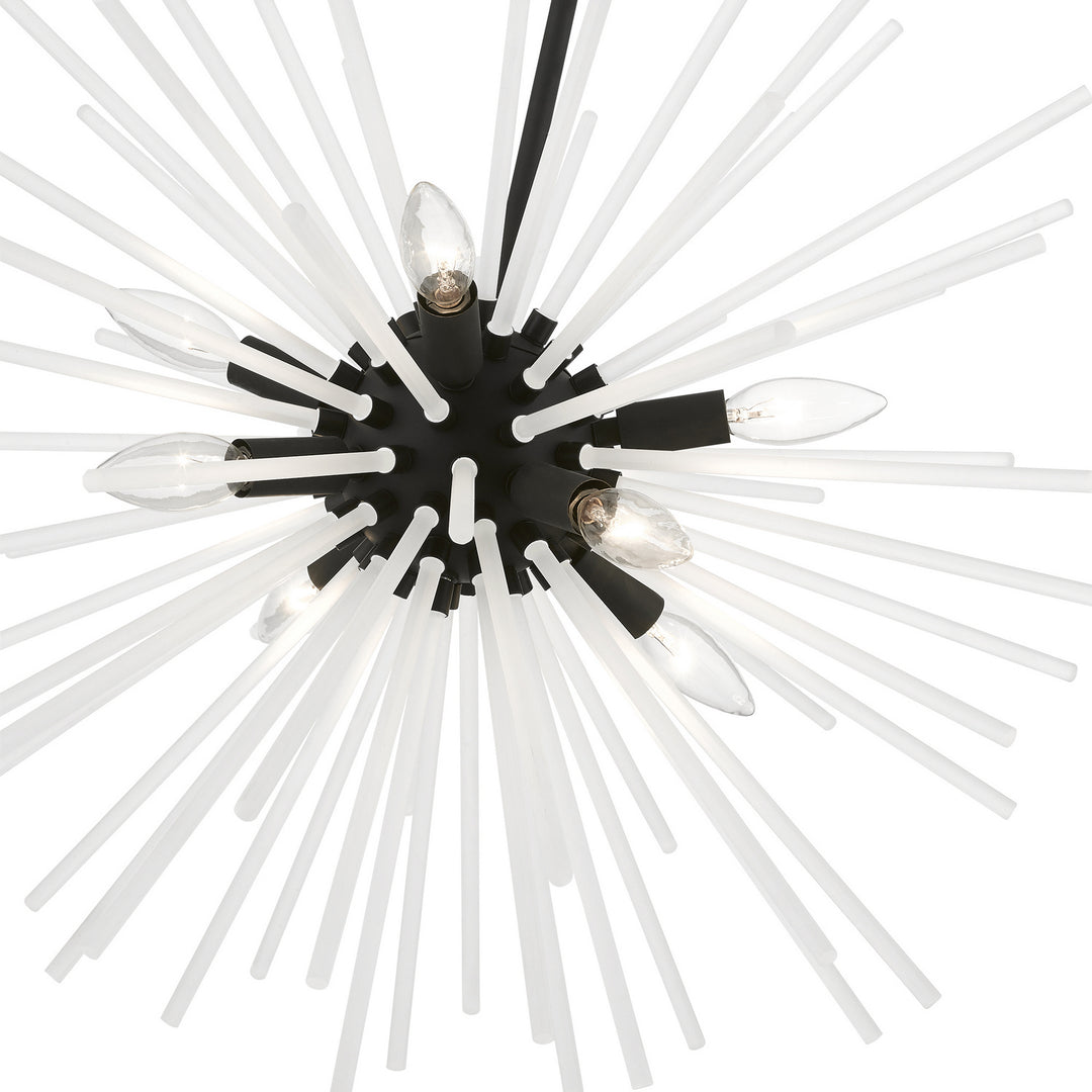 Livex Uptown 48826-04 Chandelier Light - Black