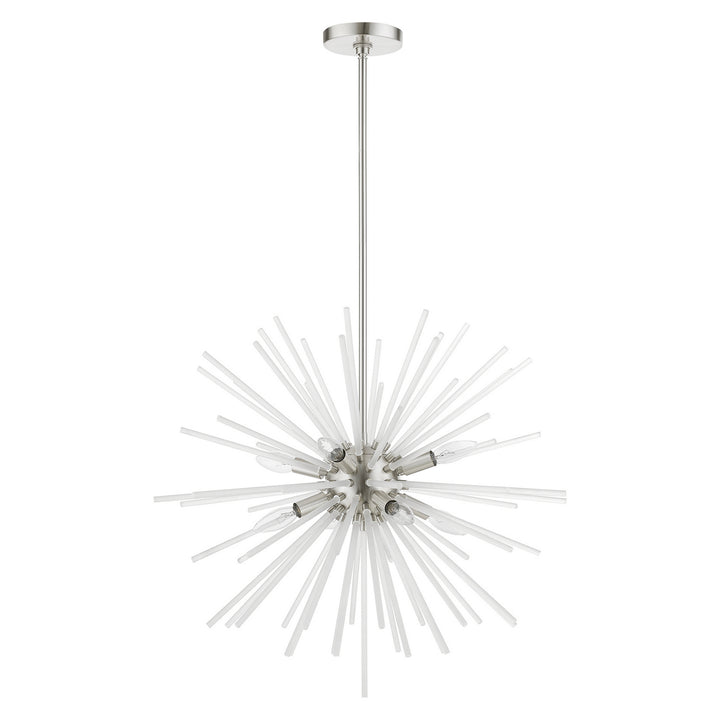 Livex Uptown 48826-91 Chandelier Light - Brushed Nickel