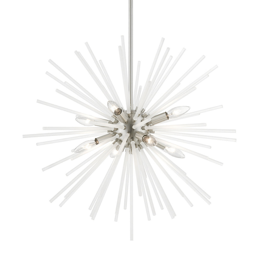 Livex Uptown 48826-91 Chandelier Light - Brushed Nickel