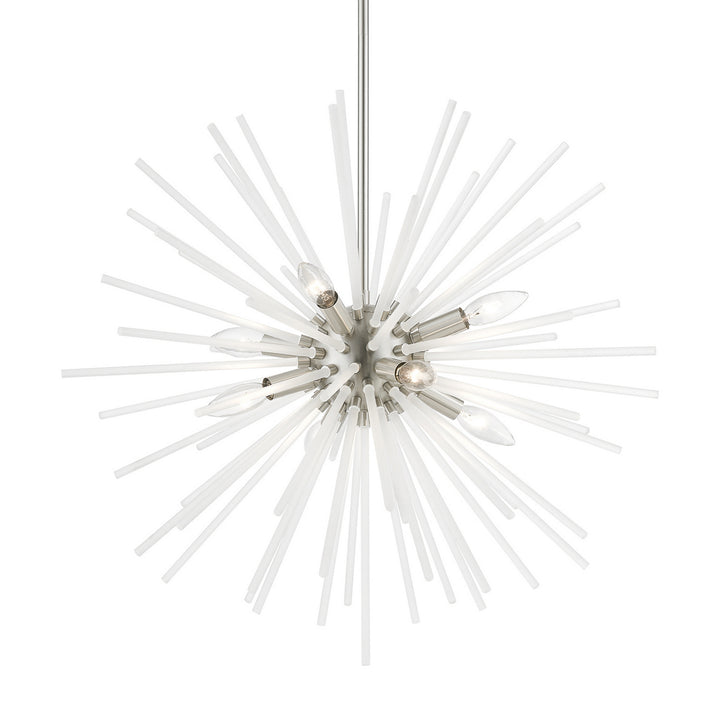 Livex Uptown 48826-91 Chandelier Light - Brushed Nickel