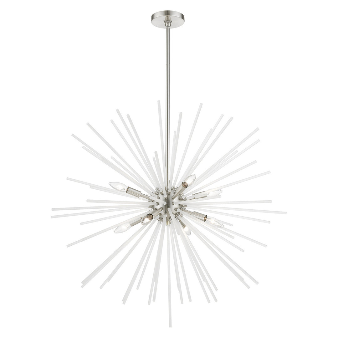 Livex Uptown 48828-91 Chandelier Light - Brushed Nickel