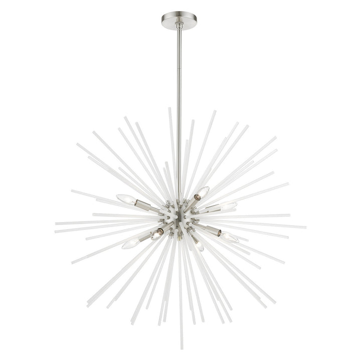 Livex Uptown 48828-91 Chandelier Light - Brushed Nickel