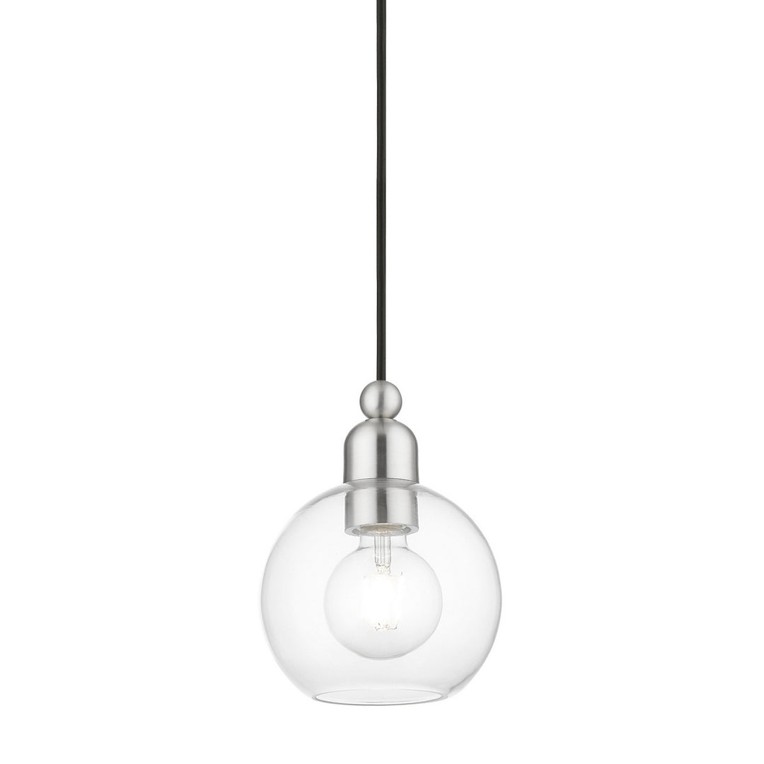 Livex Downtown 48971-91 Pendant Light - Brushed Nickel