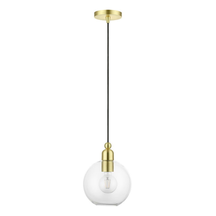 Livex Downtown 48972-12 Pendant Light - Satin Brass