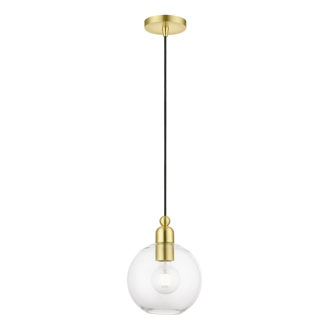 Livex Downtown 48972-12 Pendant Light - Satin Brass