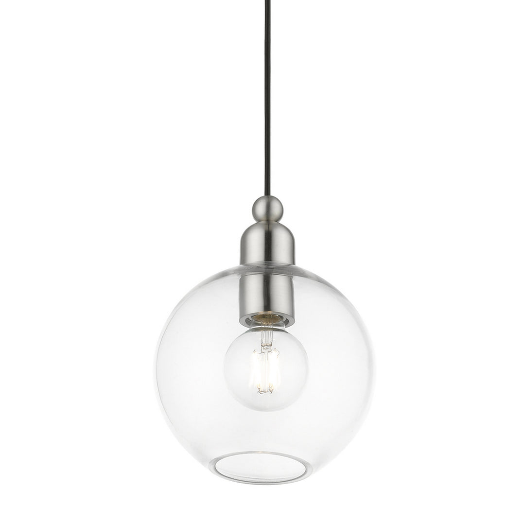 Livex Downtown 48972-91 Pendant Light - Brushed Nickel