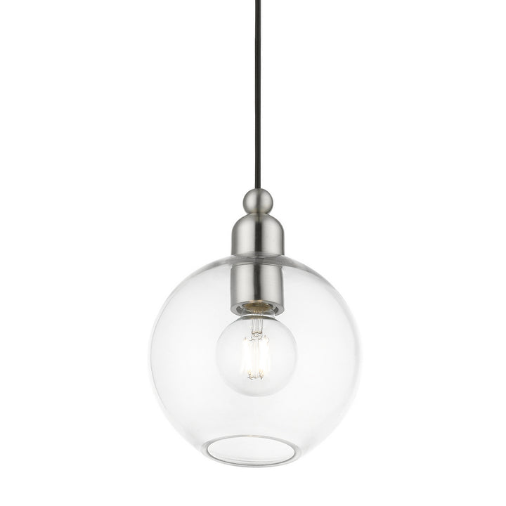 Livex Downtown 48972-91 Pendant Light - Brushed Nickel