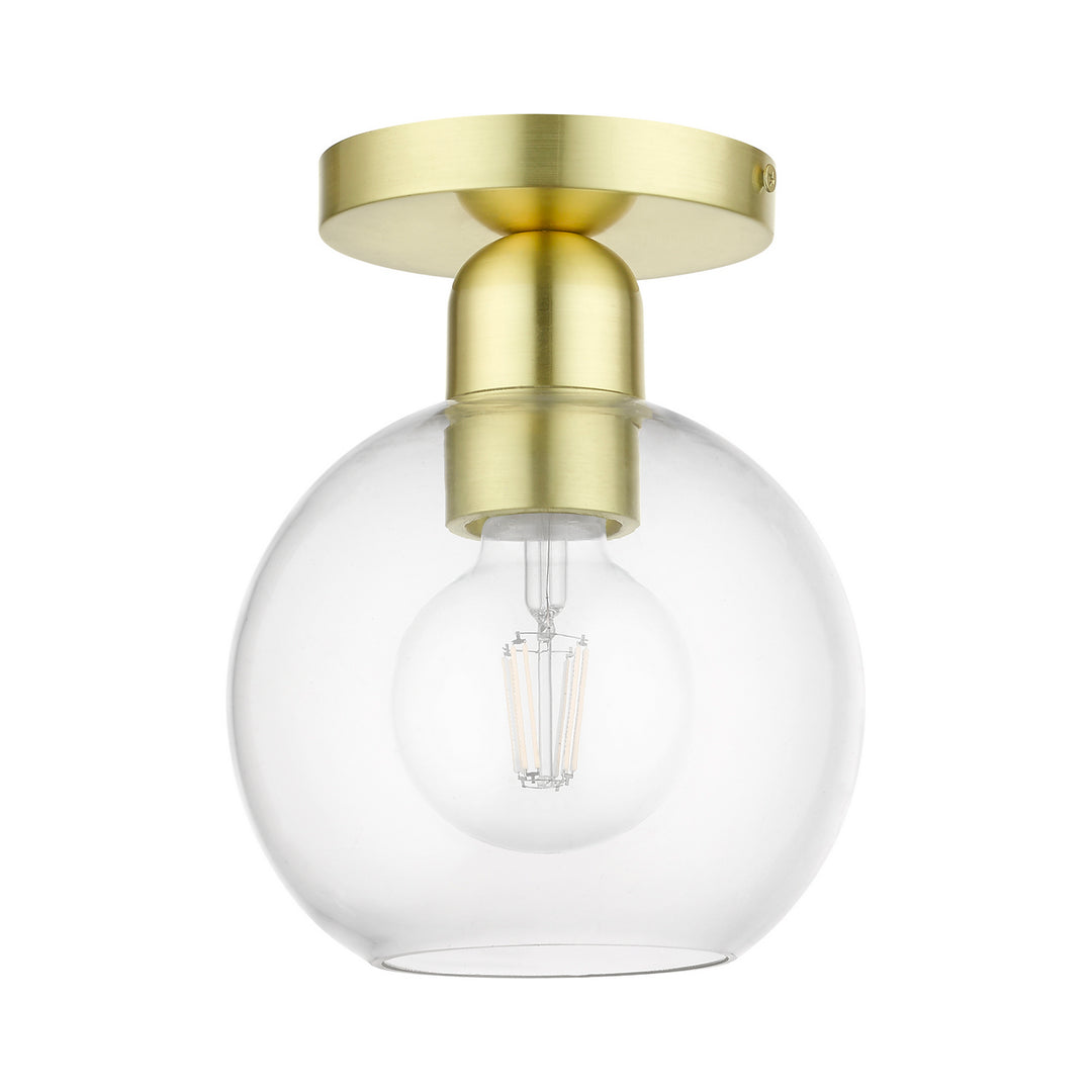 Livex Downtown 48977-12 Ceiling Light - Satin Brass