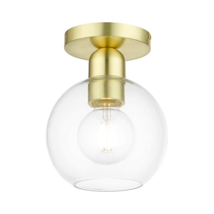 Livex Downtown 48977-12 Ceiling Light - Satin Brass