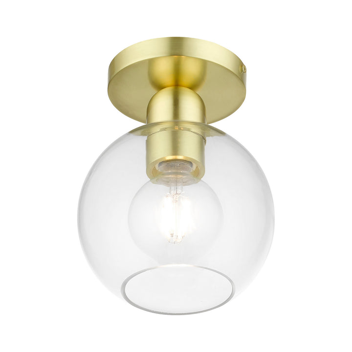 Livex Downtown 48977-12 Ceiling Light - Satin Brass