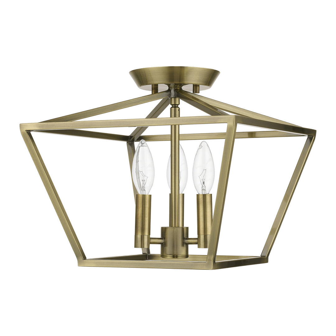 Livex Devone 49430-01 Ceiling Light - Antique Brass