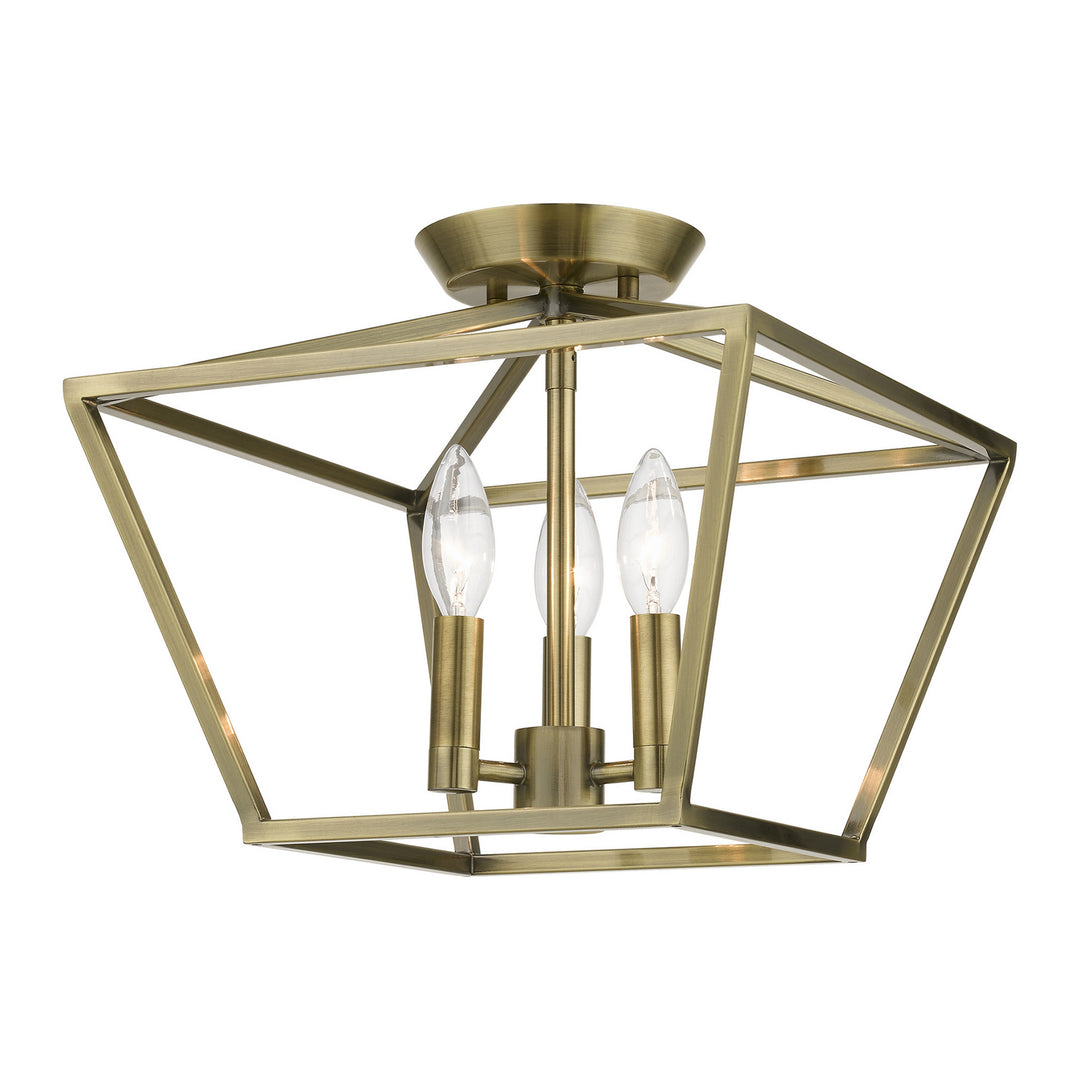 Livex Devone 49430-01 Ceiling Light - Antique Brass