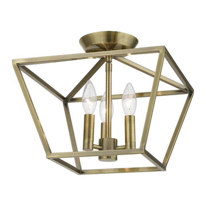 Livex Devone 49430-01 Ceiling Light - Antique Brass