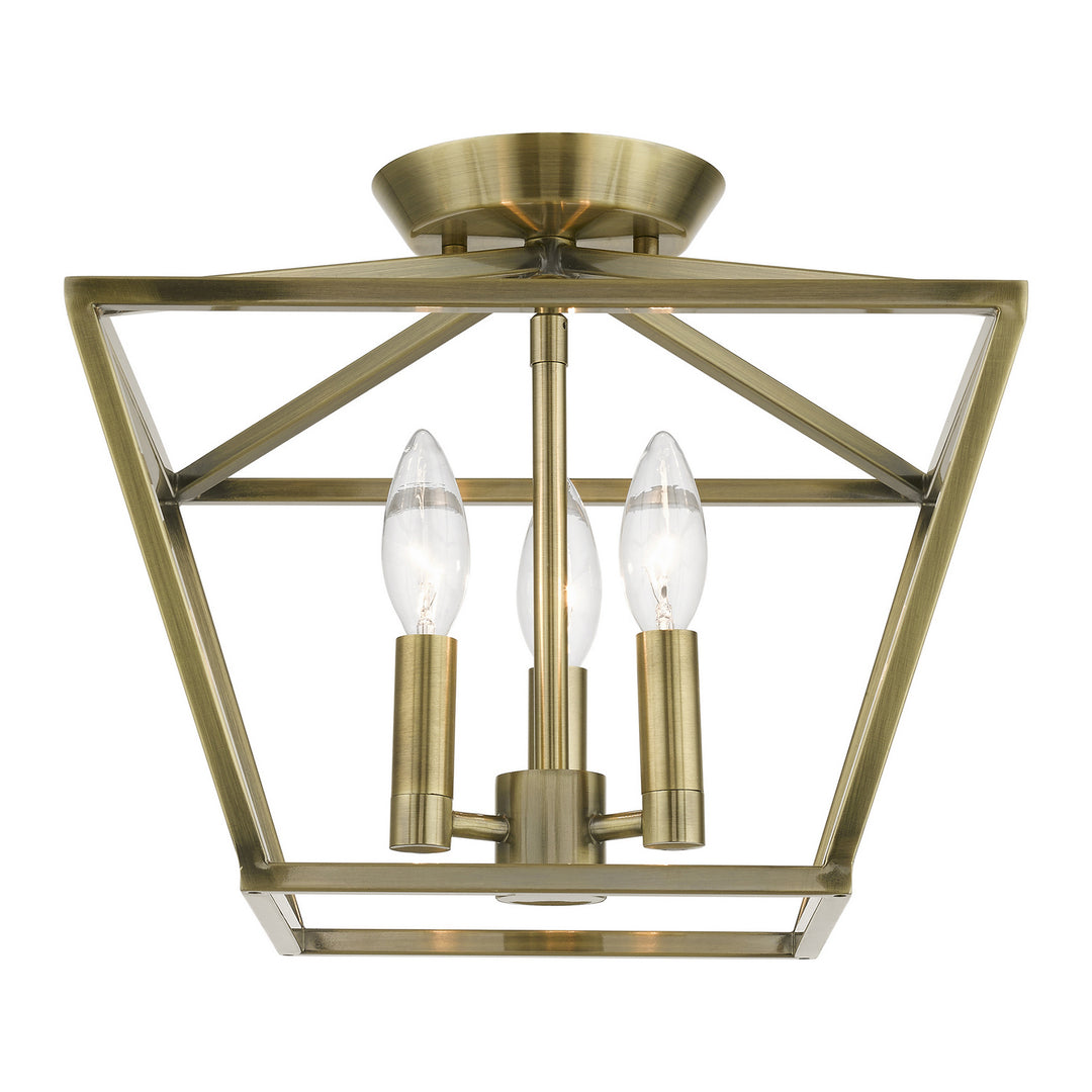 Livex Devone 49430-01 Ceiling Light - Antique Brass