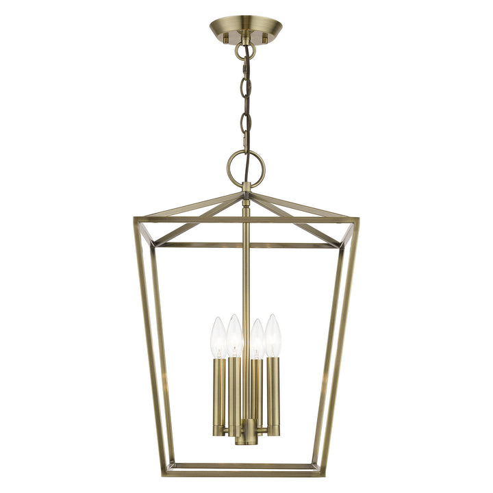 Livex Devone 49434-01 Pendant Light - Antique Brass
