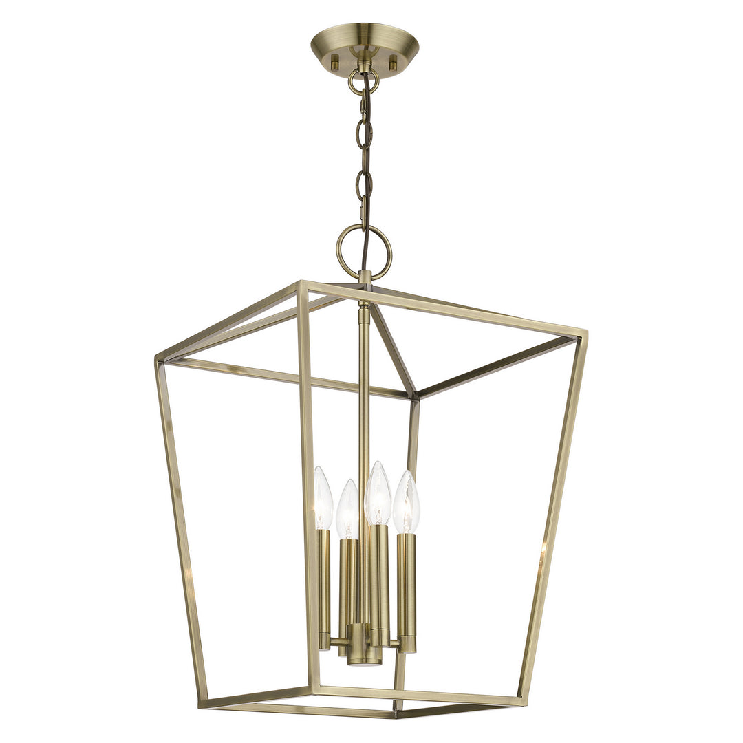 Livex Devone 49434-01 Pendant Light - Antique Brass