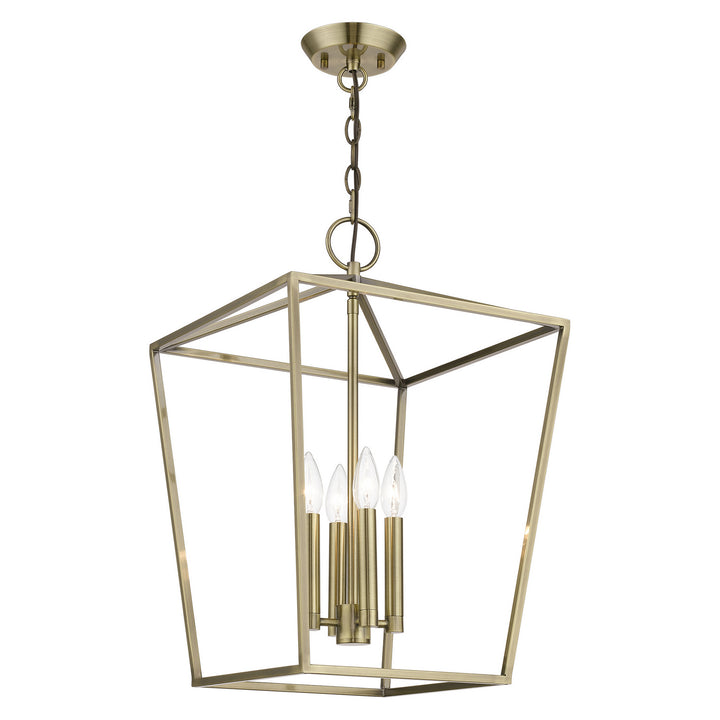 Livex Devone 49434-01 Pendant Light - Antique Brass