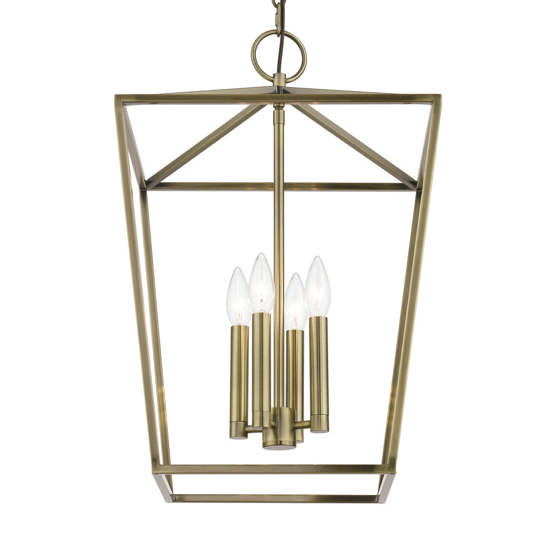 Livex Devone 49434-01 Pendant Light - Antique Brass