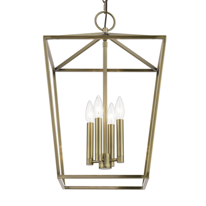 Livex Devone 49434-01 Pendant Light - Antique Brass
