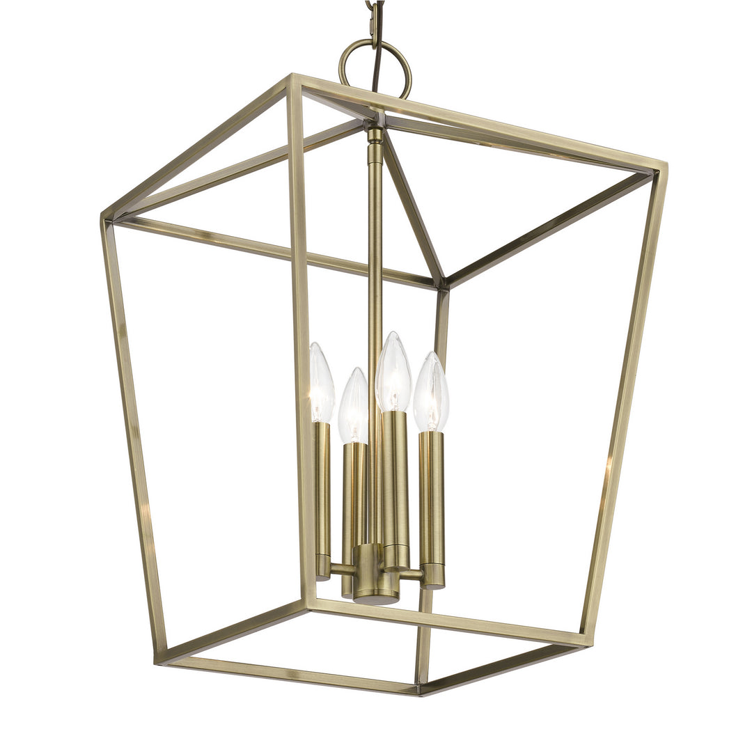 Livex Devone 49434-01 Pendant Light - Antique Brass