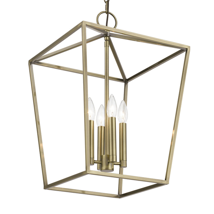 Livex Devone 49434-01 Pendant Light - Antique Brass