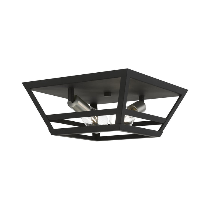 Livex Schofield 49560-04 Ceiling Light - Black w/Brushed Nickel