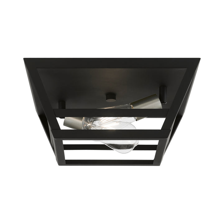 Livex Schofield 49560-04 Ceiling Light - Black w/Brushed Nickel