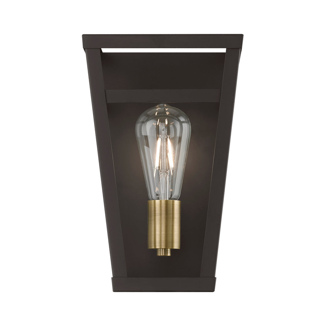Livex Schofield 49567-07 Wall Sconce Light - Bronze w/Antique Brass