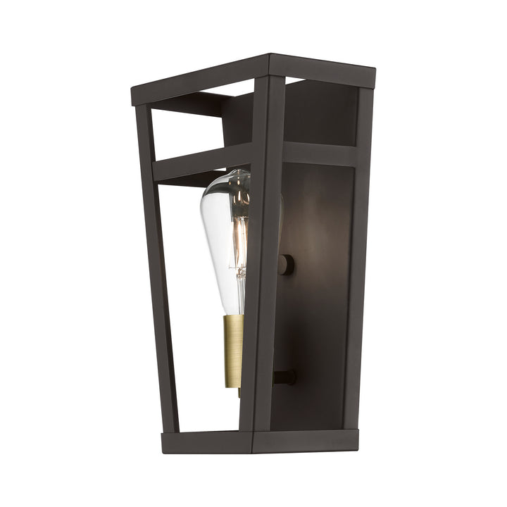 Livex Schofield 49567-07 Wall Sconce Light - Bronze w/Antique Brass