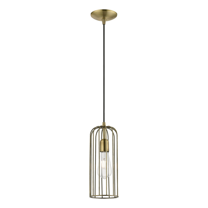 Livex Glenbrook 49713-01 Pendant Light - Antique Brass