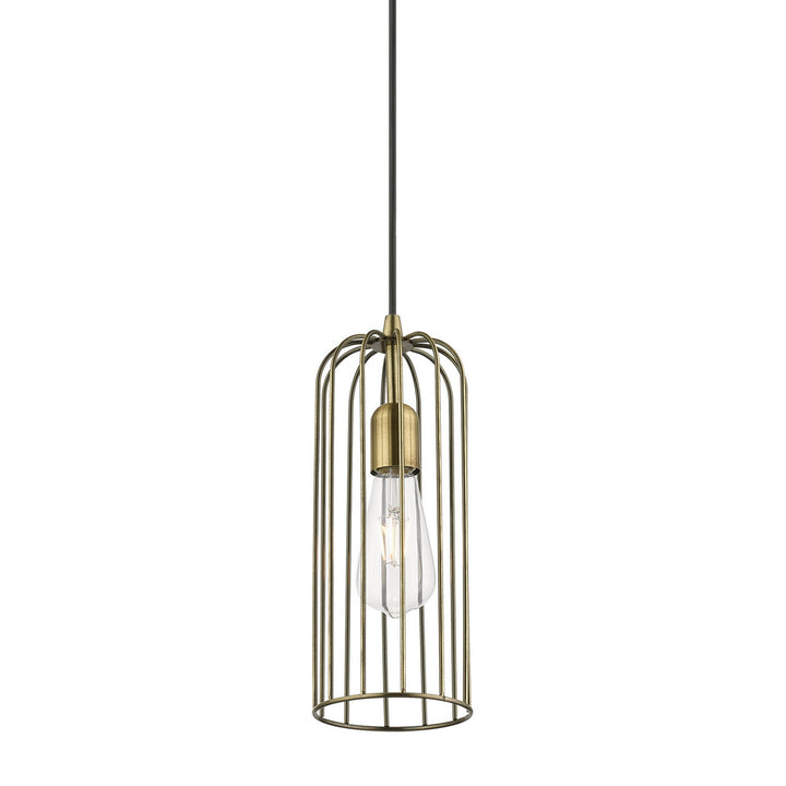 Livex Glenbrook 49713-01 Pendant Light - Antique Brass