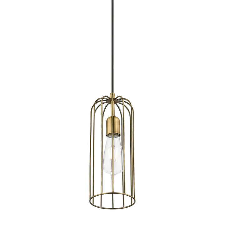 Livex Glenbrook 49713-01 Pendant Light - Antique Brass