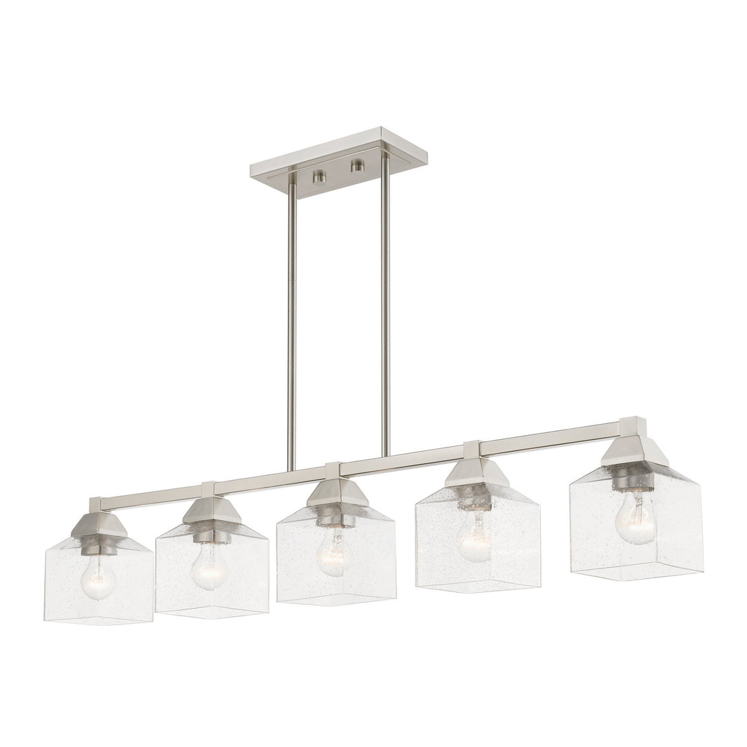 Livex Aragon 49765-91 Pendant Light - Brushed Nickel