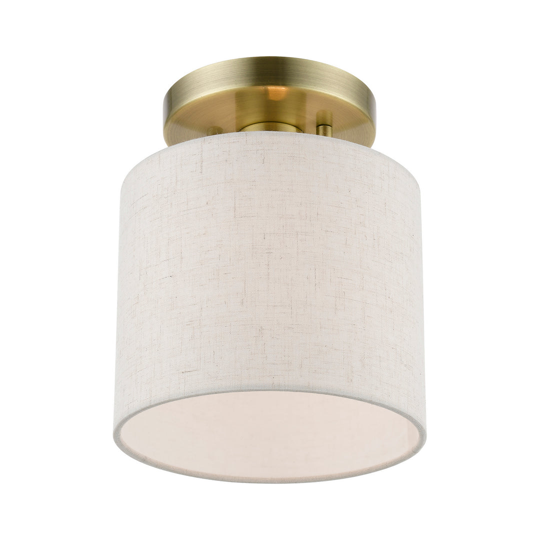 Livex Blossom 49807-01 Ceiling Light - Antique Brass