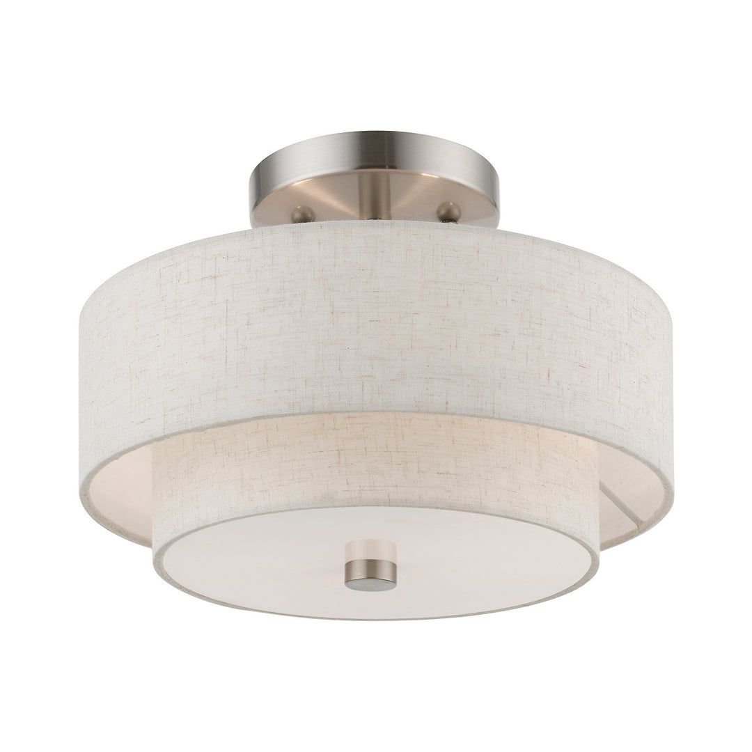 Livex Meridian 51082-91 Ceiling Light - Brushed Nickel