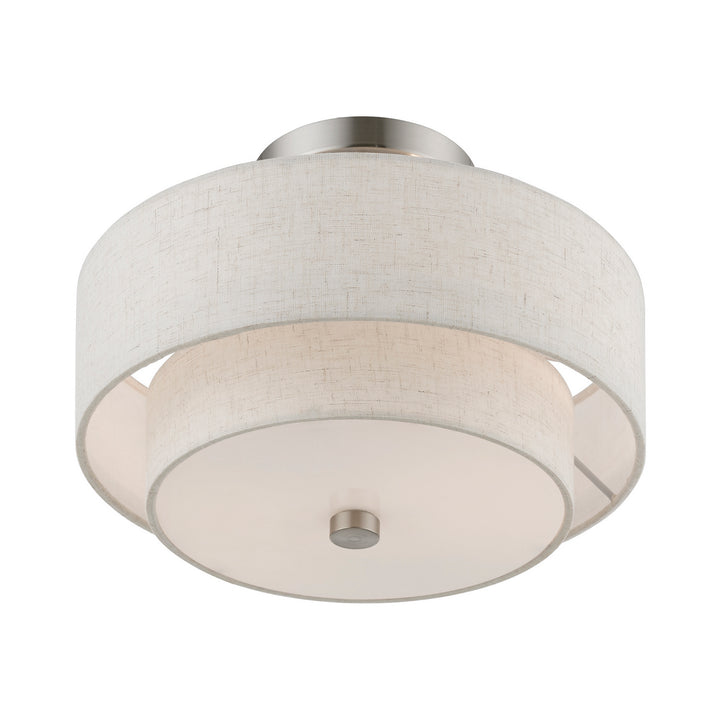 Livex Meridian 51082-91 Ceiling Light - Brushed Nickel